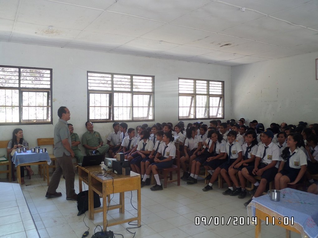 Socialization on geothermal & distribution of educational assistance